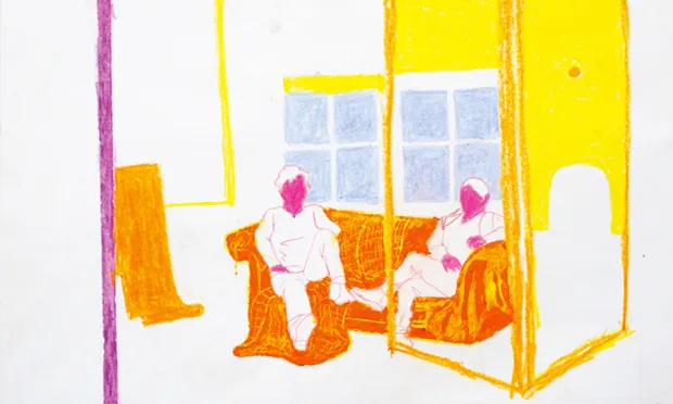 Part of a piece by Shoreditch-based 14-year-old, Ananda. Photograph: Royal Drawing School