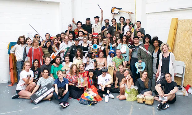 Artists and residents from Vittoria Wharf