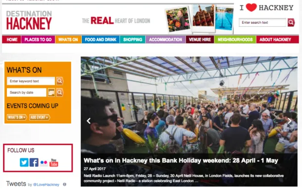 Council’s local culture website derelict since April – but still being plugged in Hackney Today