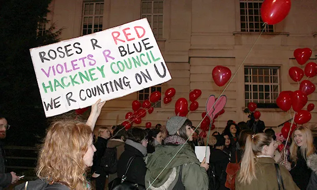 Sisters Uncut protest placard