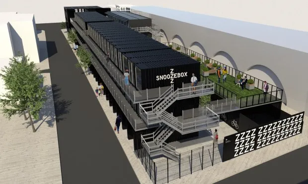 Councillors give temporary permission for new ‘Snoozebox’ shipping container hotel and offices