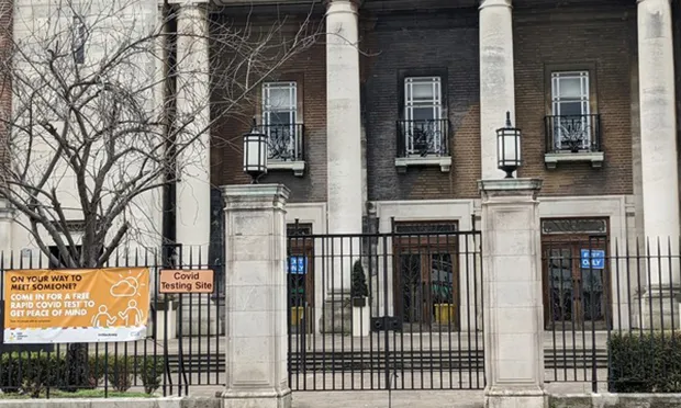 Emergency works needed on function room ceiling inside historic Stoke Newington Town Hall