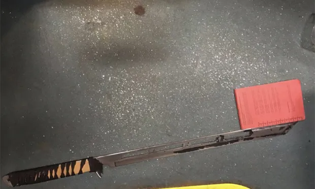 Sword found police Victoria Park