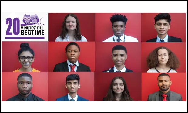 Press gang: the Twenty Minutes 'Till Bedtime team, featuring Neetu Singh (middle row, far left). Photograph: Twenty Minutes '