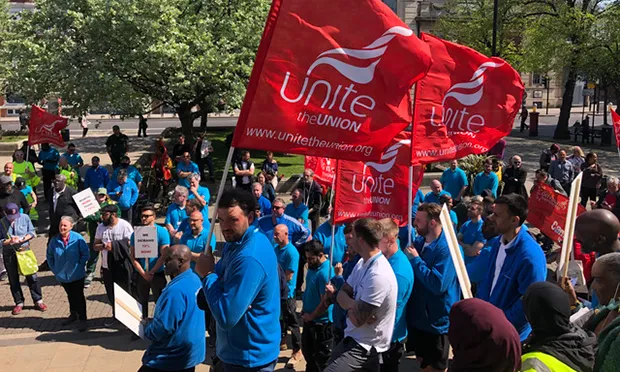 ‘No excuse’: Three hundred council workers strike over pay