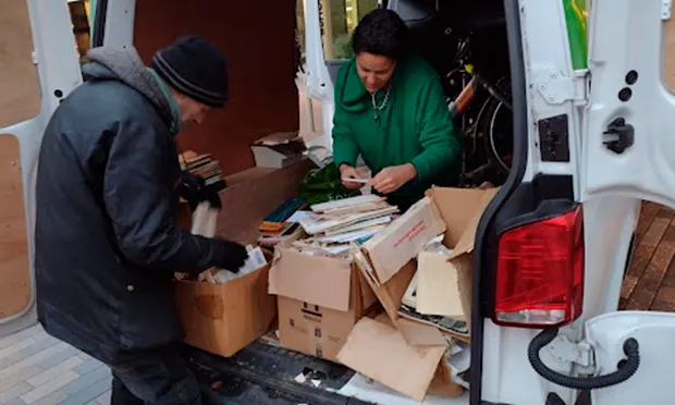 ‘Community effort’: Local boaters rescue works of late poet Val Warner from Clapton skip