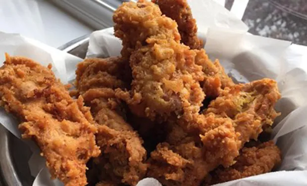 "Chicken" in a basket. Photograph: Temple of Seitan