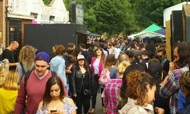 Meat-free market: Hackney Downs Studios will now host a weekly vegan smorgasboard. Photograph: Facebook