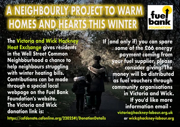 Hackney Wick and Victoria heat exchange