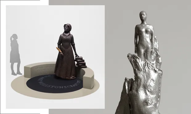 Vindication: the two competing designs for the proposed statue of feminist trailblazer Mary Wollstonecraft - Martin Jennings'