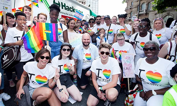 ‘Don’t trash love’, say Hackney marchers at Pride 2017