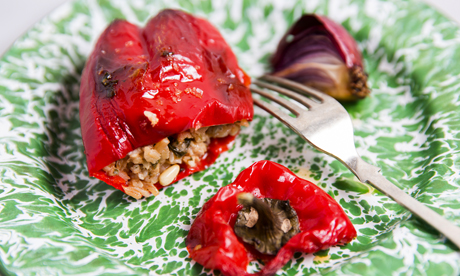 Gillian Riley cooking Turkish Food, August 25, 2014.