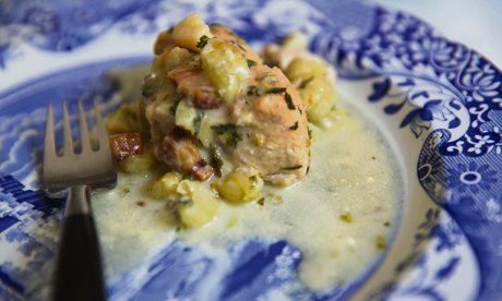 Chicken with verjuice. Photograph: Eleonore de Bonneval