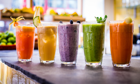 Smoothies come in all colours at Andina