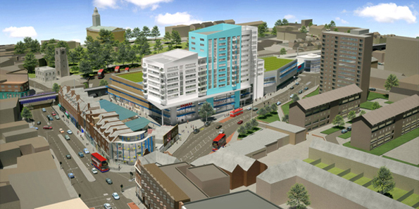 An artist's impression of the Tesco plans rejected by the council six years ago