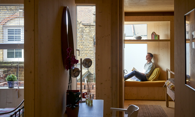 Inside one of the apartments. Photograph: Tim Soar