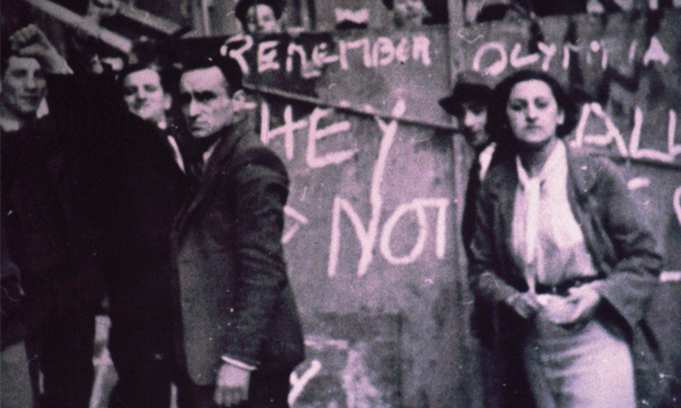 'They Shall Not Pass': East Londoners at the Battle of Cable Street in October 1936. Photograph: Tower Hamlets History Library