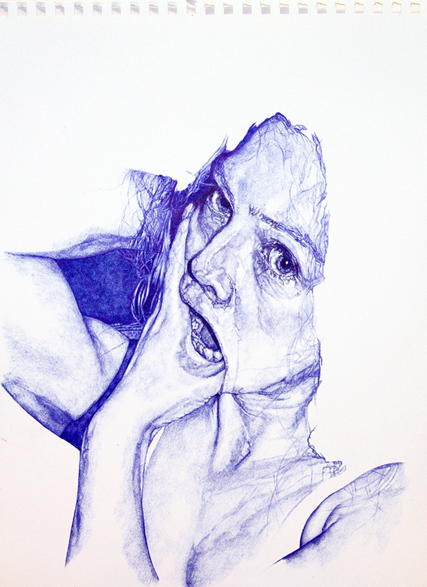 Biro drawing by Sarah Muirhead