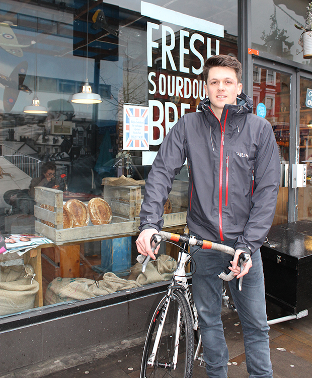 Bread by bike Andy Strang Blighty Coffee
