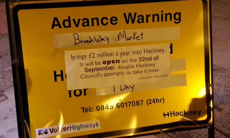 Broadway Market sign