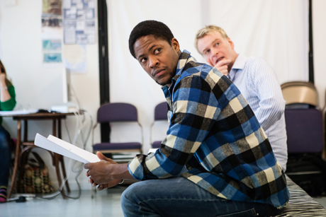 But i cd only whisper Rehearsal. Photo Credit: Richard Davenport