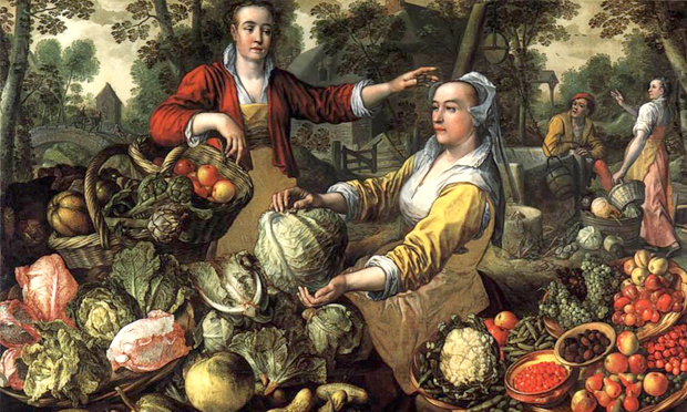 Detail from Joachim Beuckelaer’s Earth, one of his series depicting The Four Elements. Image: Wikimedia Commons