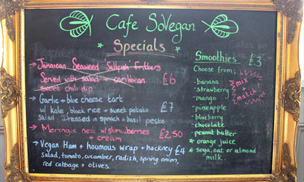 Special diet: a selection of the daily specials at Café SoVegan. Photograph: Jade King