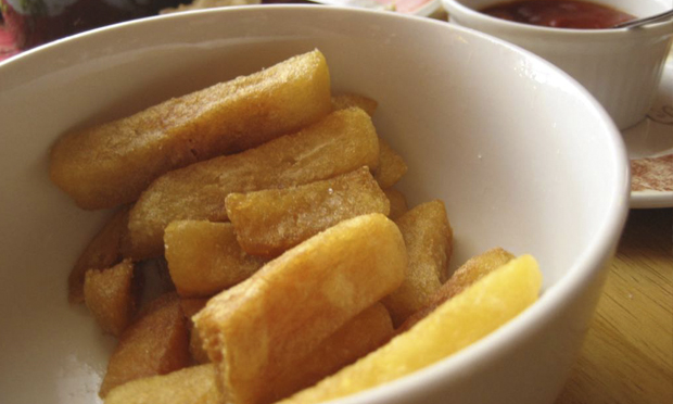 A humble bowl of chips. Photograph: Gilgongo via Flickr (Creative Commons)