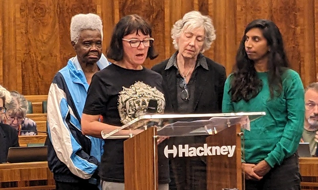 Christine Jackson and Victoria Park Road residents