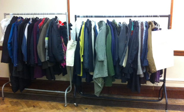 CoatRail: A coat rail in situ at the library