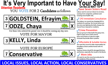 Conservative election leaflet