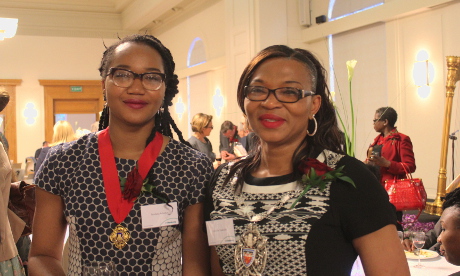 Deputy speaker Sade Etty and her daughter. Photograph: Hackney Citizen