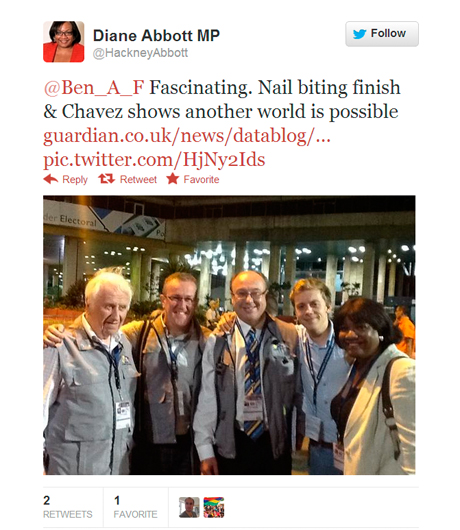 Diane Abbott Venezuela