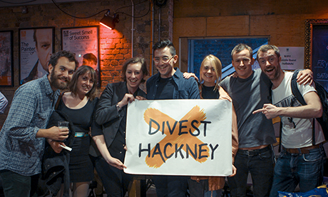 Divest Hackney debate group shot 