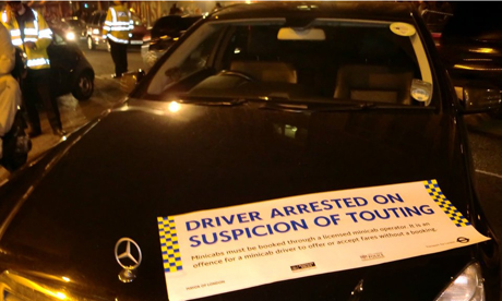 Driver arrested on suspicion of touting