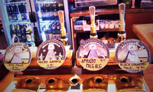 Good times: an archive picture of some then-new draught options at Duke's. Photograph: Beavertown Brewery