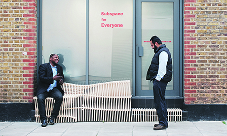 Local cab drivers enjoying a break in the EASTWEST subspace