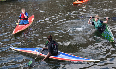 Stick your oar in: Youngsters take to the water at the Laburnum Boat Club