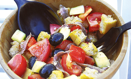 Summer salad days: Italian Panzanella. Photograph: Russell Parton