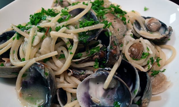 Rich in umami: Spaghetti alle Vongole. Photograph: Naotake Murayama