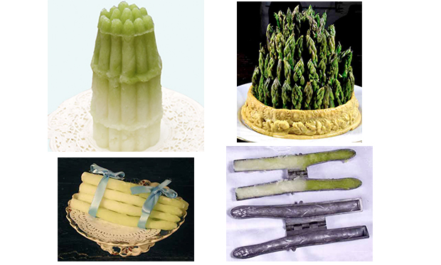 Some photographs of asparagus - and asparagus-shaped ices - from the fantastic Historic Food website. Courtesy of Ivan Day