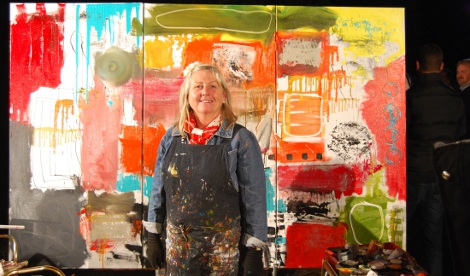 Live gig painting: Gina Southgate