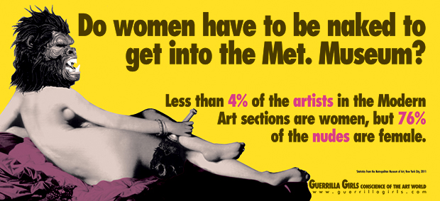 Guerrilla Girls poster Met Museum