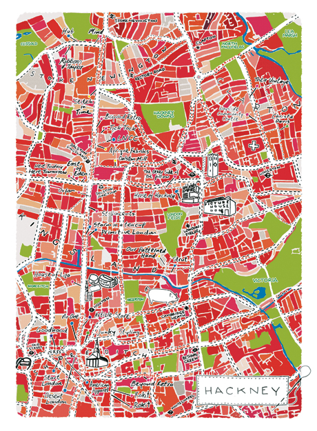hackney fashion map 