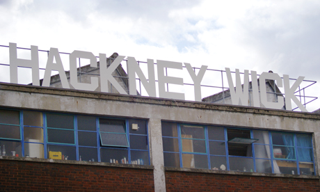 Hackney Wick sign on Oslo House