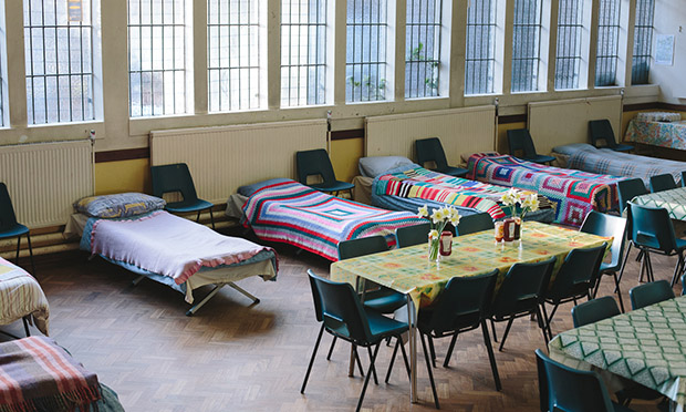 Hackney Winter Night Shelter ready for guests. (Photograph: Paul Driver)
