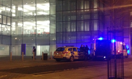 A man was arrested outside Hackney Council offices on Hillman Street.