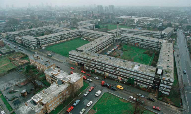 The Holly Grove estate, nicknamed The Snake, was demolished in 1998. Photograph: Levitt Bernstein