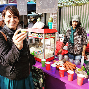 The juice is loose: a scene from a food tour on Ridley Road. Photograph: Hackney Tours