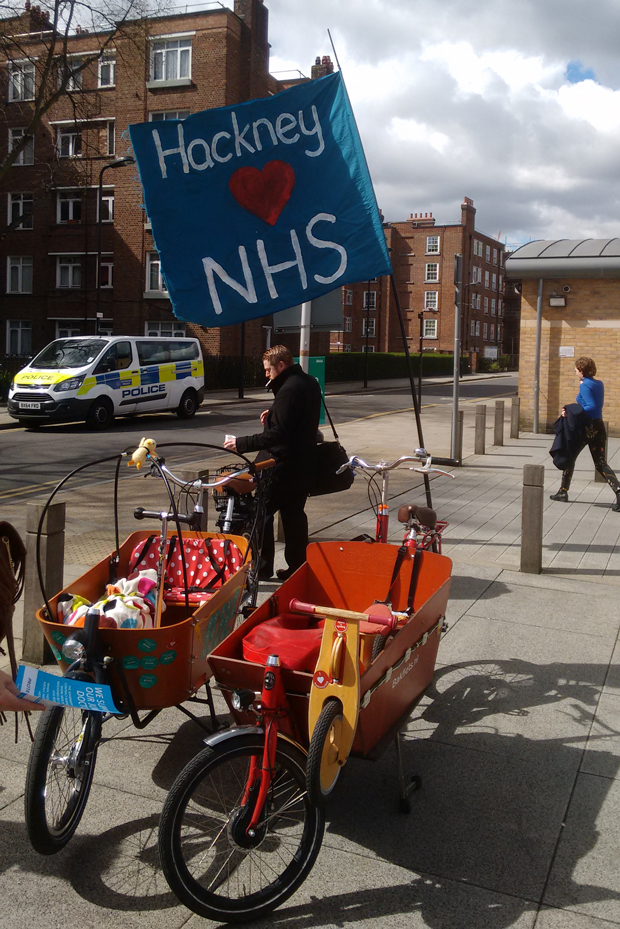 Homerton Hospital picket line